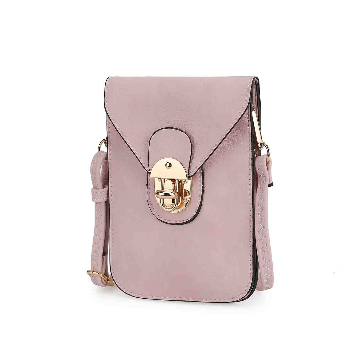 MKF Collection Kianna Medium Phone Crossbody Handbag - Pink