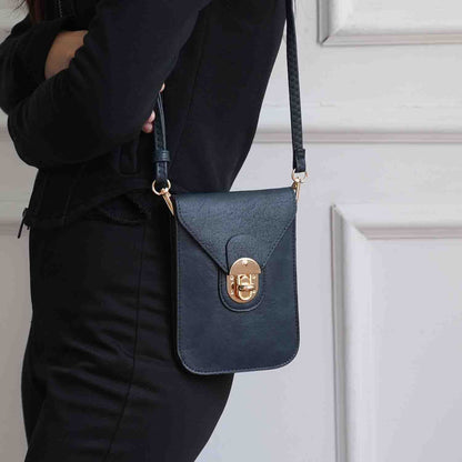 MKF Collection Kianna Medium Phone Crossbody Handbag - Navy blue