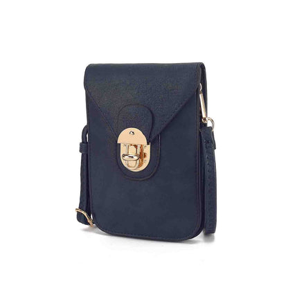 MKF Collection Kianna Medium Phone Crossbody Handbag - Navy blue