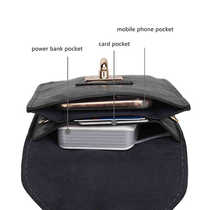 MKF Collection Kianna Medium Phone Crossbody Handbag - Charcoal