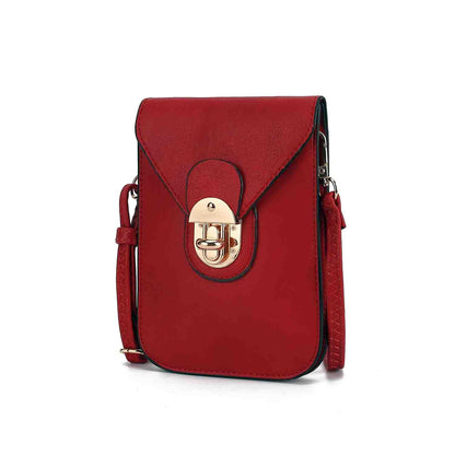 MKF Collection Kianna Medium Phone Crossbody Handbag - Red