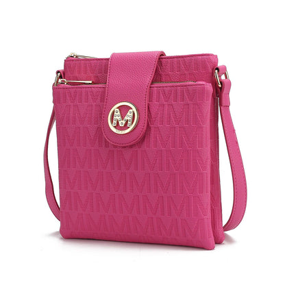 MKF Collection Marietta M Signature Womens Handbag Crossbody Bag - Fuchsia
