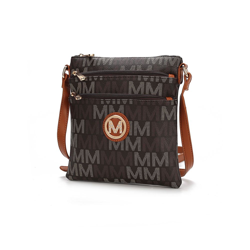 MKF Collection Lemuel M Signature Crossbody - Brown