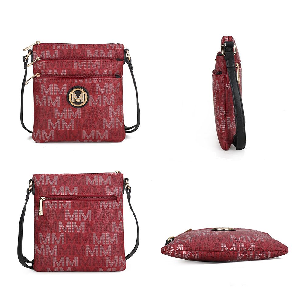 MKF Collection Lemuel M Signature Crossbody - White