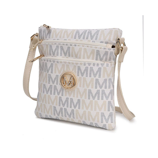 MKF Collection Lemuel M Signature Crossbody - White