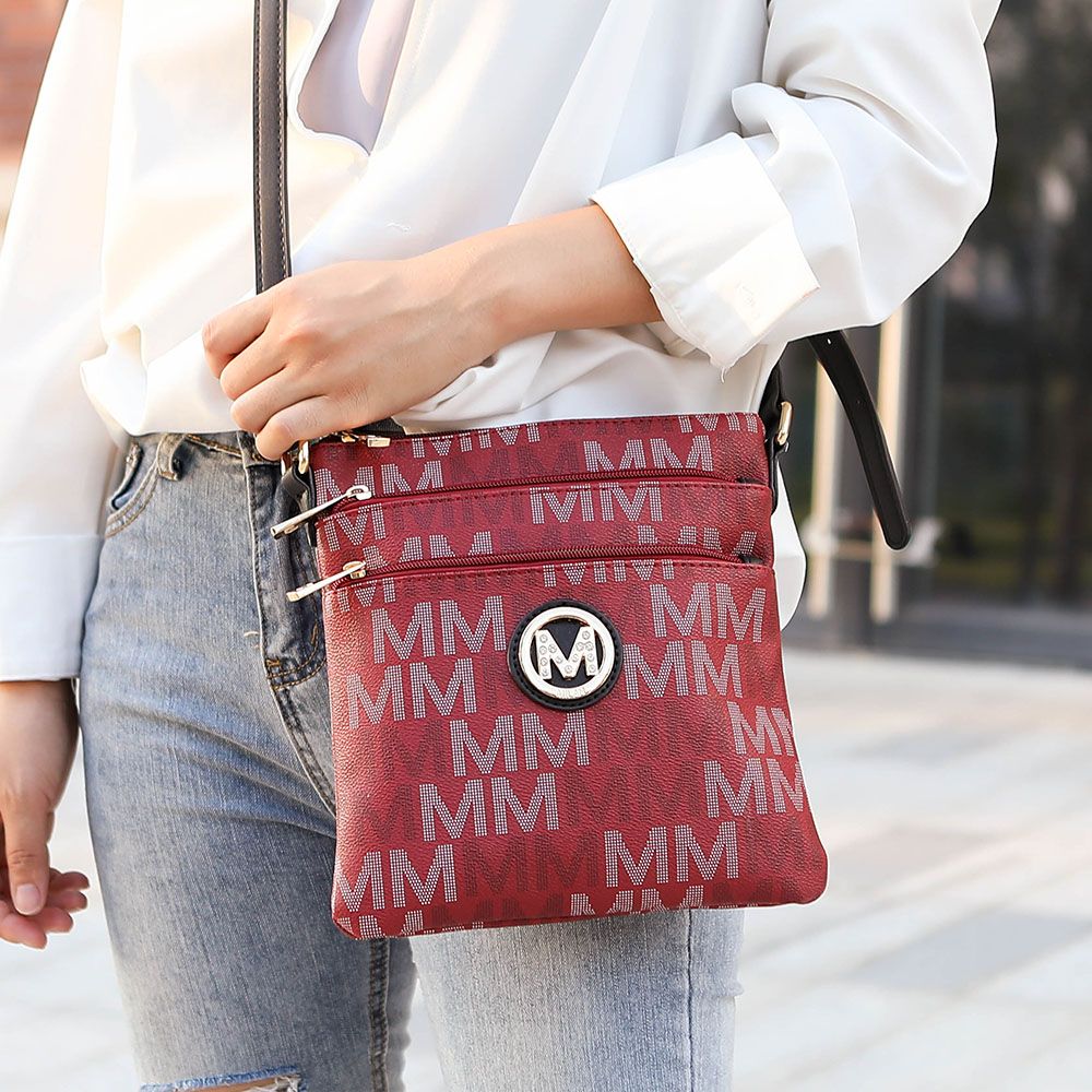 MKF Collection Lemuel M Signature Crossbody - Purple