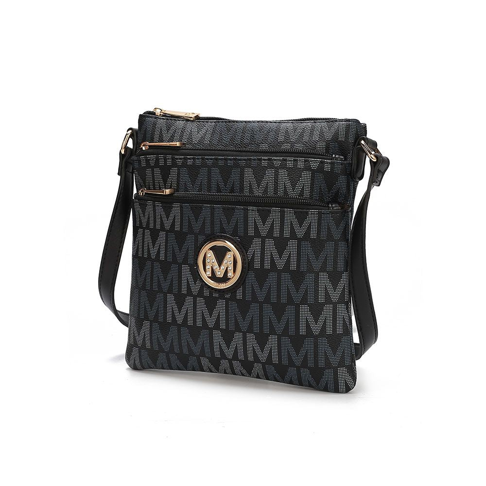 MKF Collection Lemuel M Signature Crossbody - Black