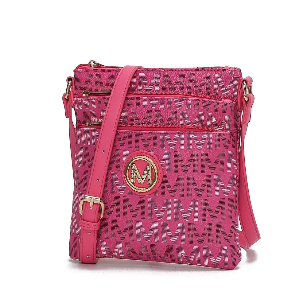 MKF Collection Lemuel M Signature Crossbody - Fuchsia