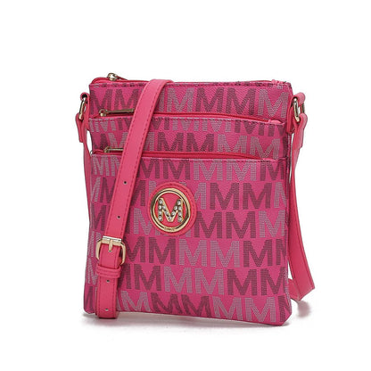 MKF Collection Lemuel M Signature Crossbody - Fuchsia